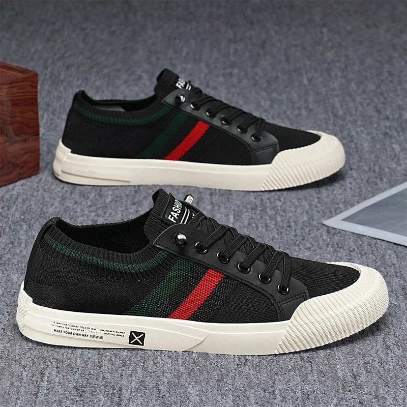 Roberto Russo Lace-Up Sneakers with Mesh Upper