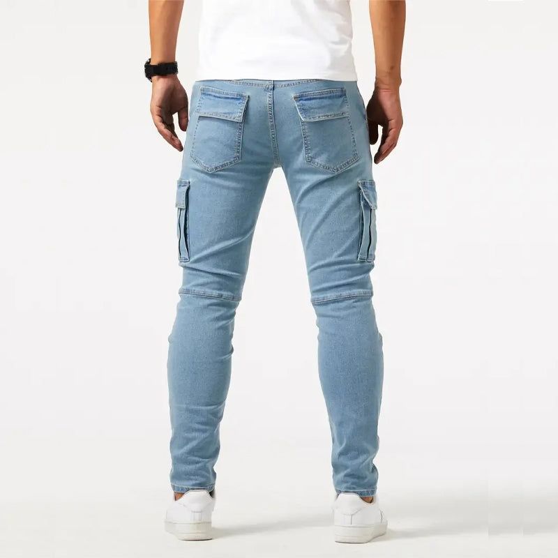 Roberto Russo Slim Fit Cargo Jeans