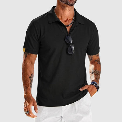 Roger - Men’s Textured Performance Polo Shirt