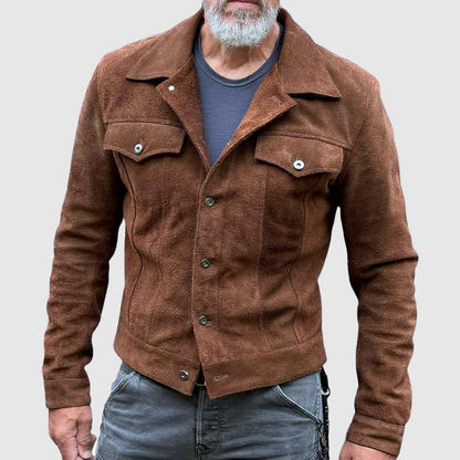 Rugged Suede Jacket by Roberto Russo