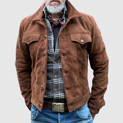 Rugged Suede Jacket by Roberto Russo