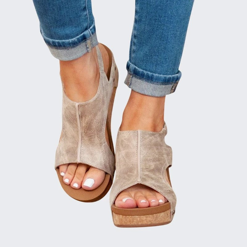 Savannah - Women's Slingback Platform Sandals
