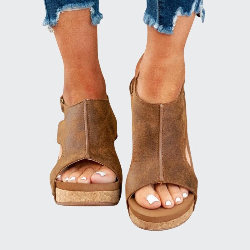 Savannah - Women's Slingback Platform Sandals