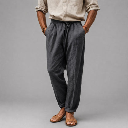 Sean - Men's Relaxed Drawstring Tapered Pants