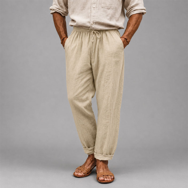 Sean - Men's Relaxed Drawstring Tapered Pants