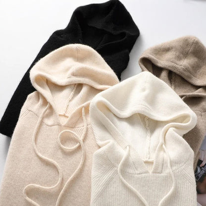 Serene Knit Relaxed Ribbed Hoodie