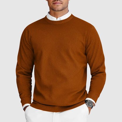 Signature Tailored Crewneck Knit Sweater