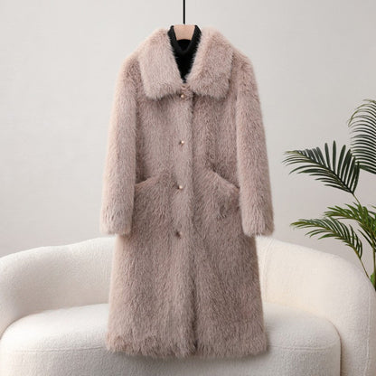 Sofia Amoretti Longline Faux Fur Coat
