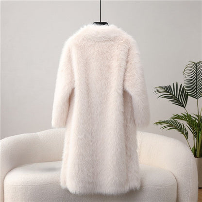 Sofia Amoretti Longline Faux Fur Coat