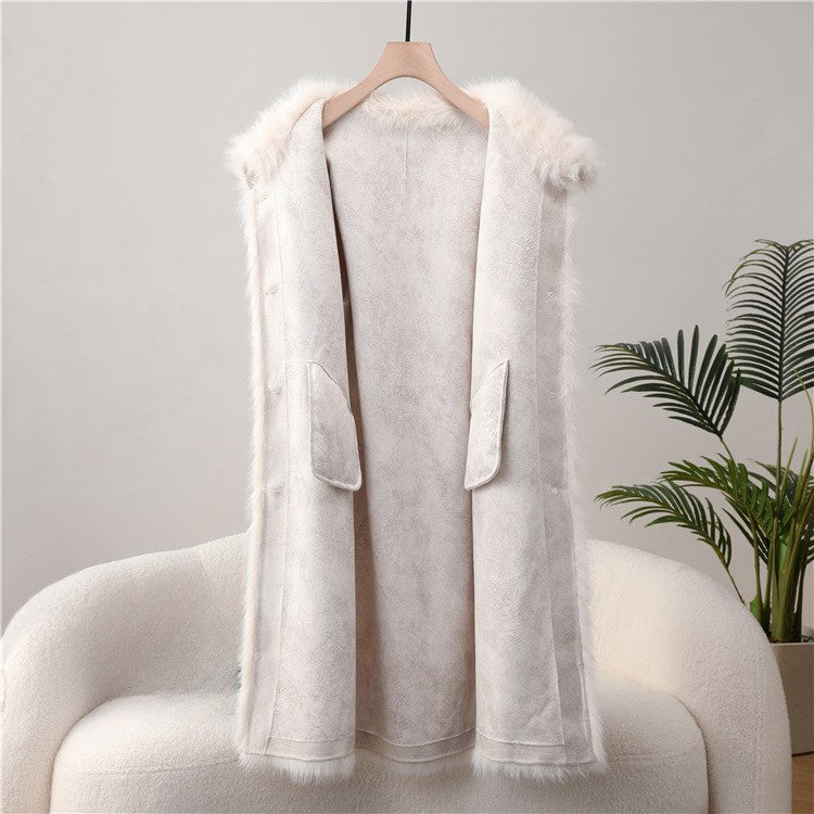 Sofia Amoretti Longline Faux Fur Coat
