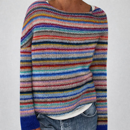 Sofia Amoretti Multicolor Striped Knit Sweater