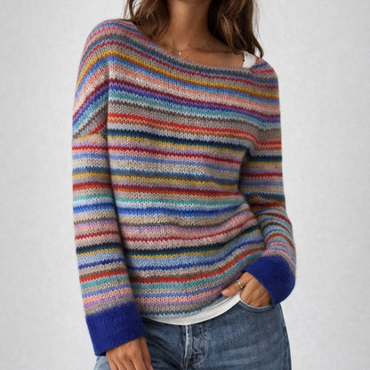 Sofia Amoretti Multicolor Striped Knit Sweater