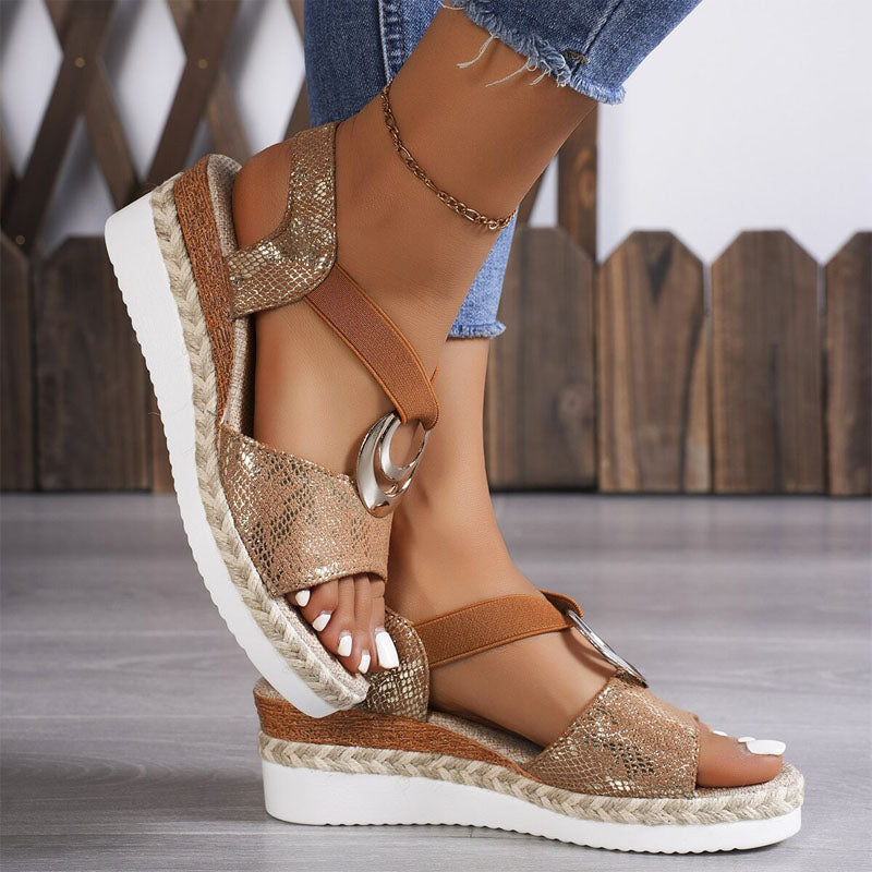 Sofia Amoretti Open Toe Platform Sandals