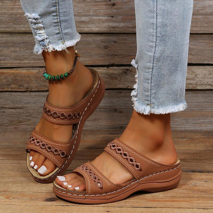 Sofia Amoretti Sandals with Decorative Cutout Straps