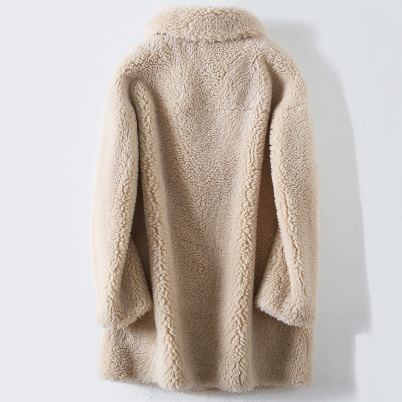 Sofia Amoretti Teddy Mid-Length Wool Coat