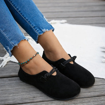Sofia Amoretti Ballet Flats with Tie-Front Accent