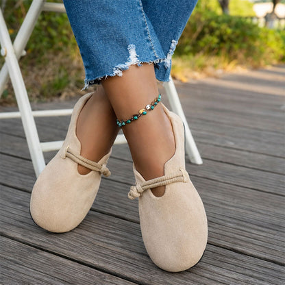 Sofia Amoretti Ballet Flats with Tie-Front Accent