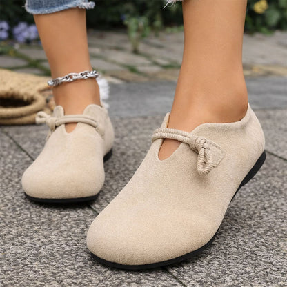 Sofia Amoretti Ballet Flats with Tie-Front Accent