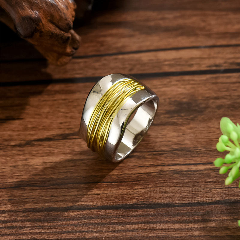 Sofia Amoretti Layered Two-Tone Ring