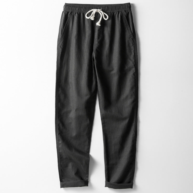 Spencer - Men's Drawstring Linen Pants