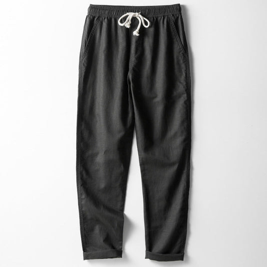 Spencer - Men's Drawstring Linen Pants