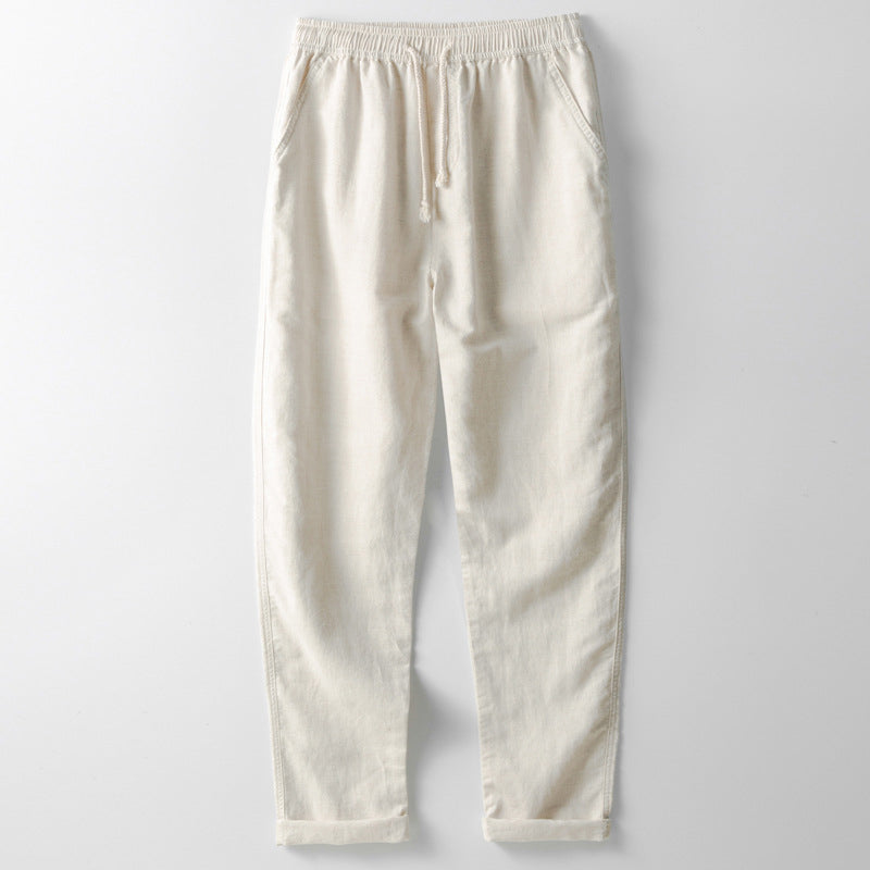 Spencer - Men's Drawstring Linen Pants
