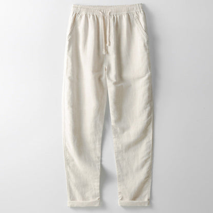 Spencer - Men's Drawstring Linen Pants