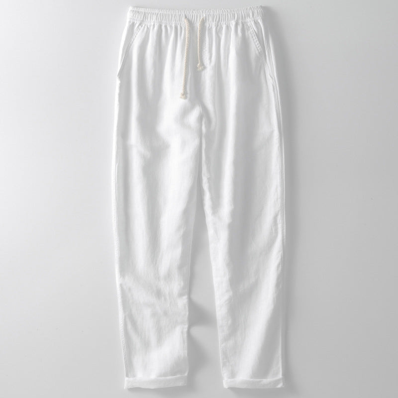 Spencer - Men's Drawstring Linen Pants