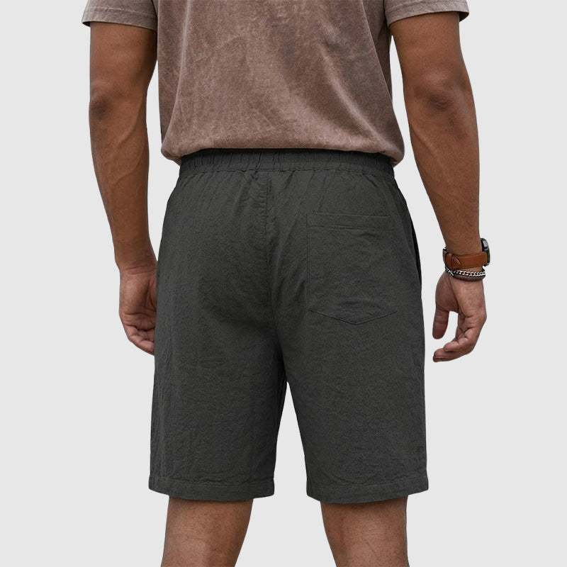 Stanley - Men’s Linen Drawstring Beach Shorts