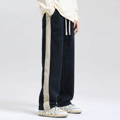 Textured Corduroy Stripe Lounge Pants