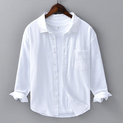 Theodore Willow Azure Linen Shirt