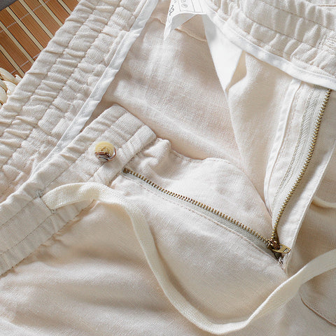 Pantalon lin homme détente