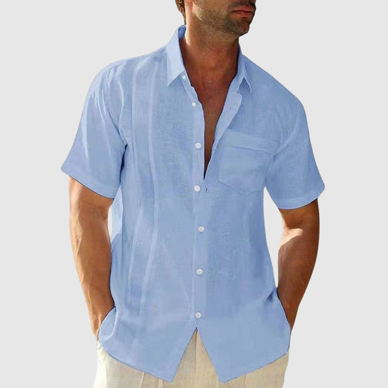 Theodore Willow Relaxed Linen Shirt