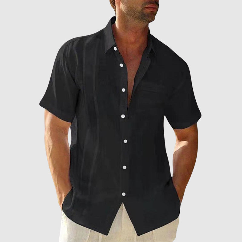 Theodore Willow Relaxed Linen Shirt