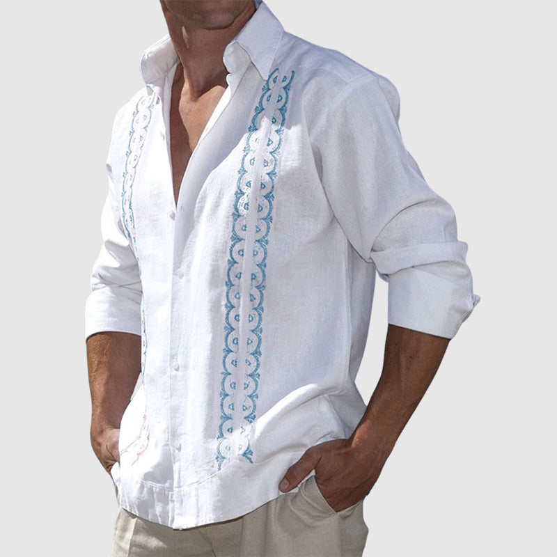 Theodore Willow Tropicana Linen Shirt