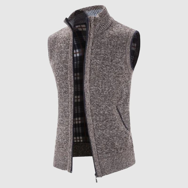 Theodore Willow Zipper Knit Vest