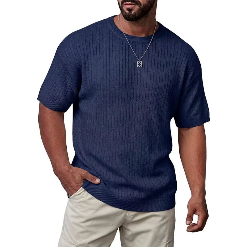 Tommy - Men's Ribbed Knit Crewneck Top