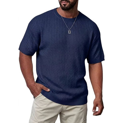 Tommy - Men's Ribbed Knit Crewneck Top