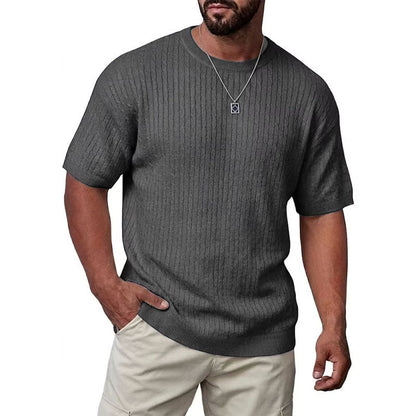 Tommy - Men's Ribbed Knit Crewneck Top