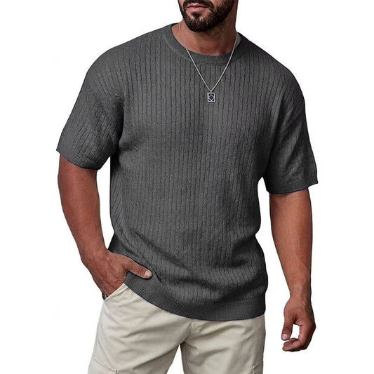 Tommy - Men's Ribbed Knit Crewneck Top