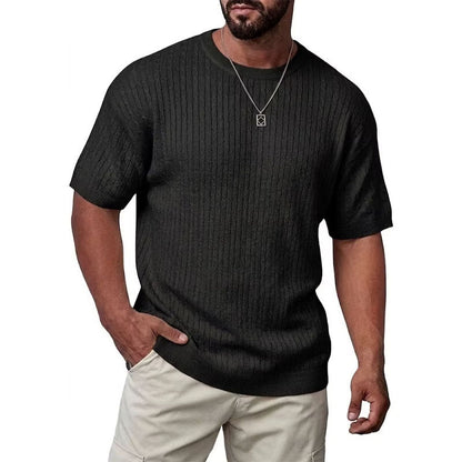 Tommy - Men's Ribbed Knit Crewneck Top