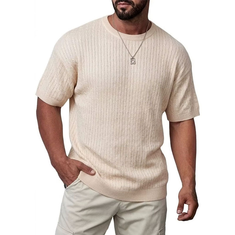 Tommy - Men's Ribbed Knit Crewneck Top