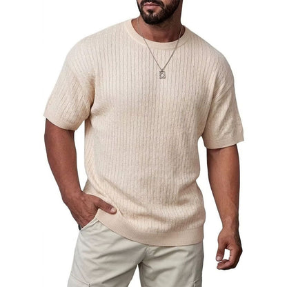 Tommy - Men's Ribbed Knit Crewneck Top