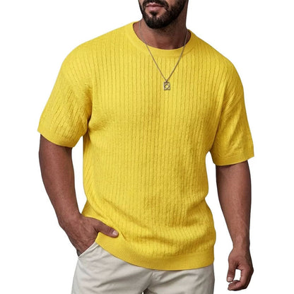 Tommy - Men's Ribbed Knit Crewneck Top