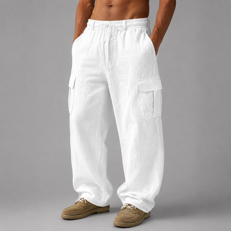 Travis - Men's Linen Cargo Pants