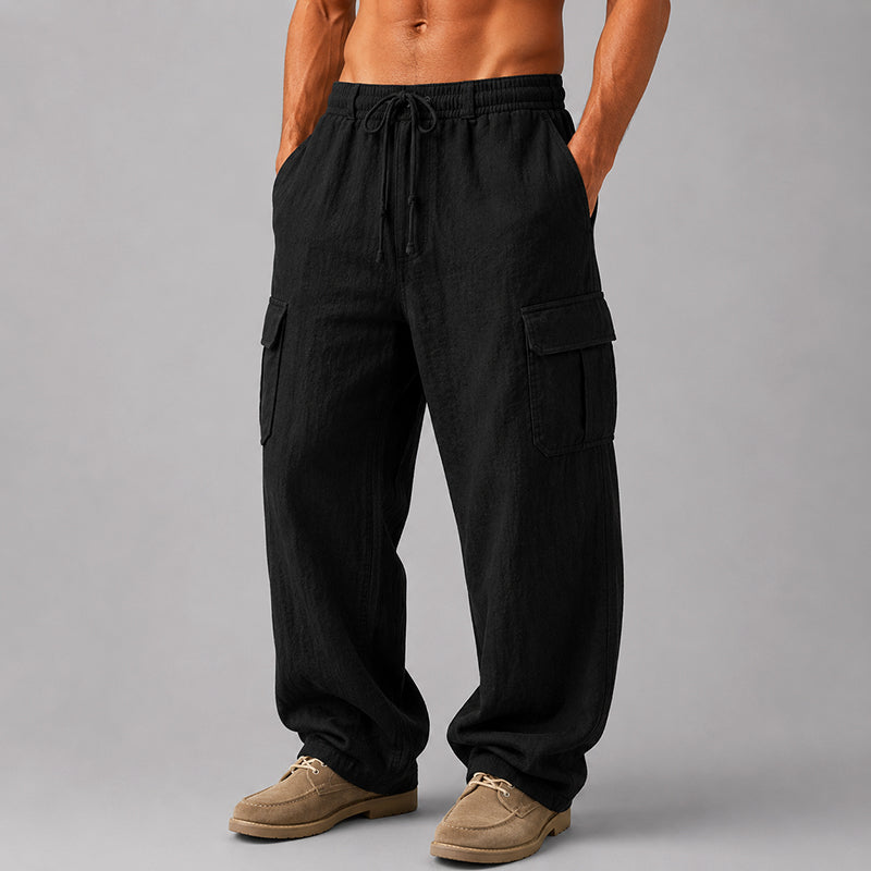 Travis - Men's Linen Cargo Pants