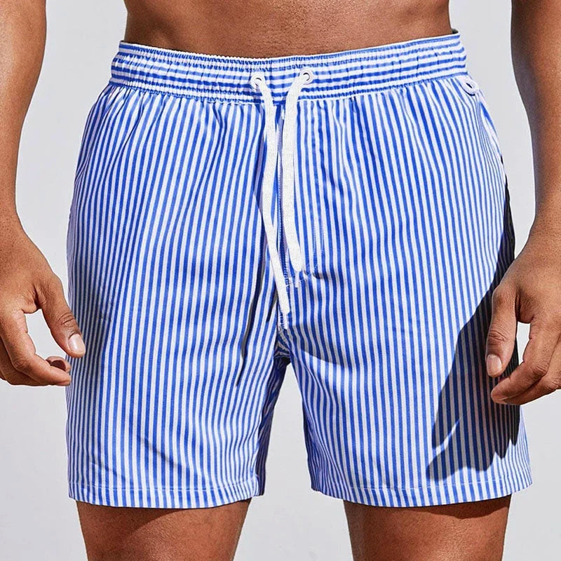Tyler - Men's Quick-Dry Striped Swim Shorts