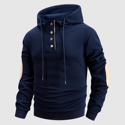 Urban Ridge Textured ButtonUp Hoodie