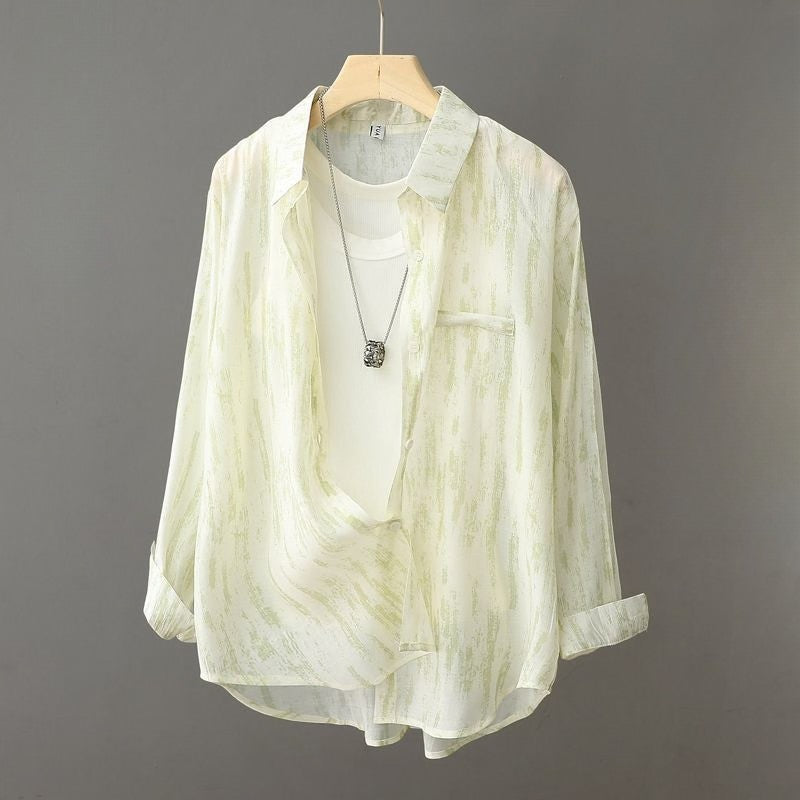 Valentina Rossi Brushstroke Print Button-Up Shirt