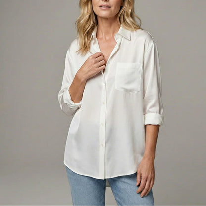Valentina Rossi Button-Front Shirt with Chest Pocket